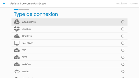 Solid Explorer propose d'ajouter Google Drive comme stockage