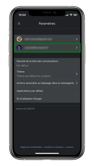 Chaque compte doit être configuré individuellement // Source : Frandroid