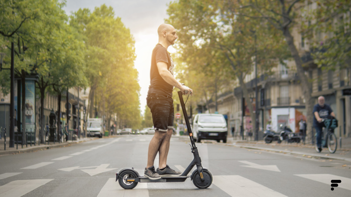 Xiaomi Mi Electric Scooter 1S // Source : Frandroid Xiaomi Mi Electric Scooter 1S // Source : Frandroid