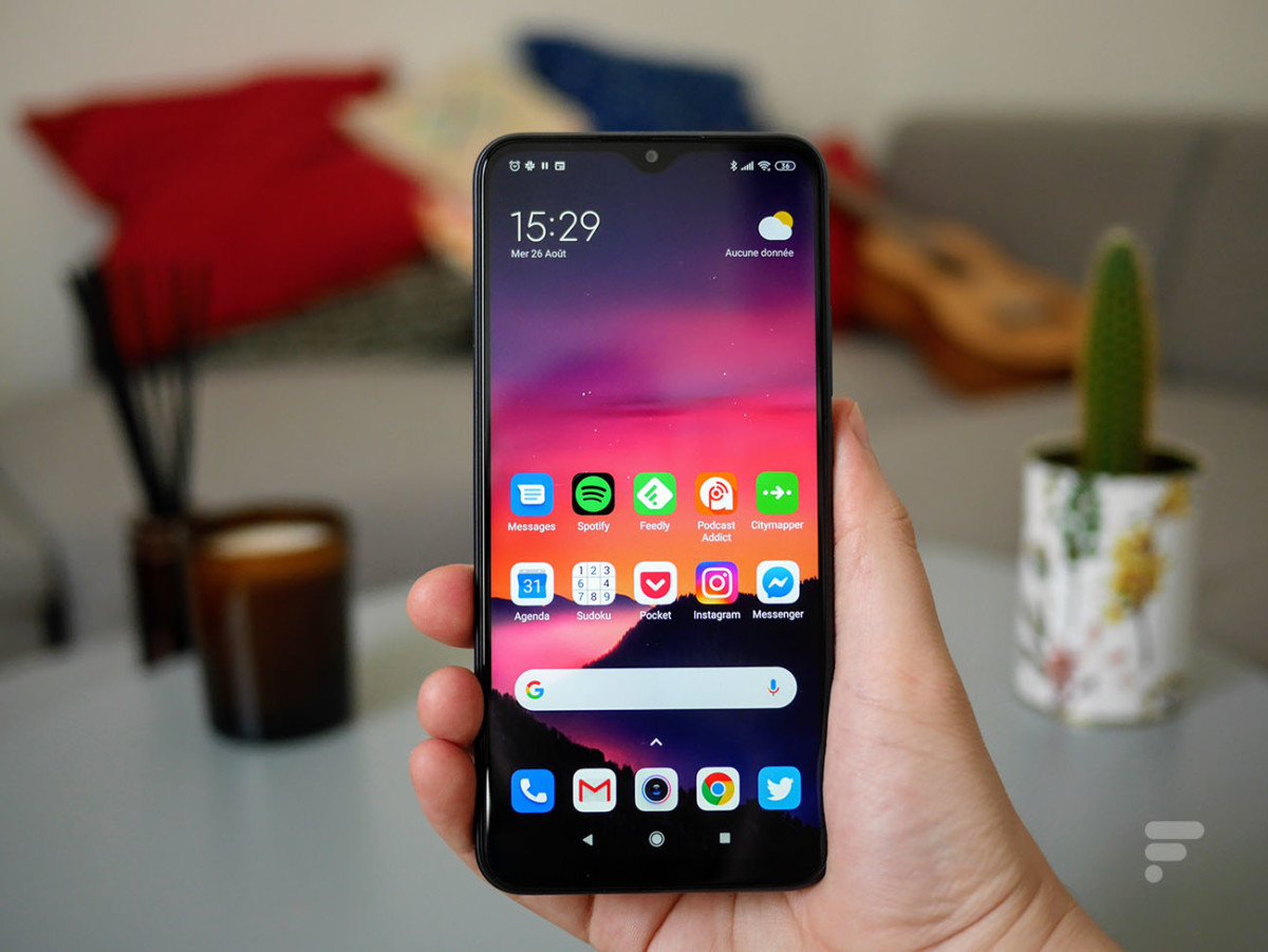 Le Xiaomi Redmi 9 // Source : Frandroid Le Xiaomi Redmi 9 // Source : Frandroid