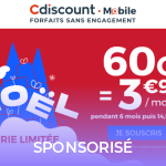 Derniers jours pour profiter du forfait mobile 60 Go à 3,99 euros par mois Derniers jours pour profiter du forfait mobile 60 Go à 3,99 euros par mois
