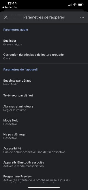Googles Nest Audio application Google Home