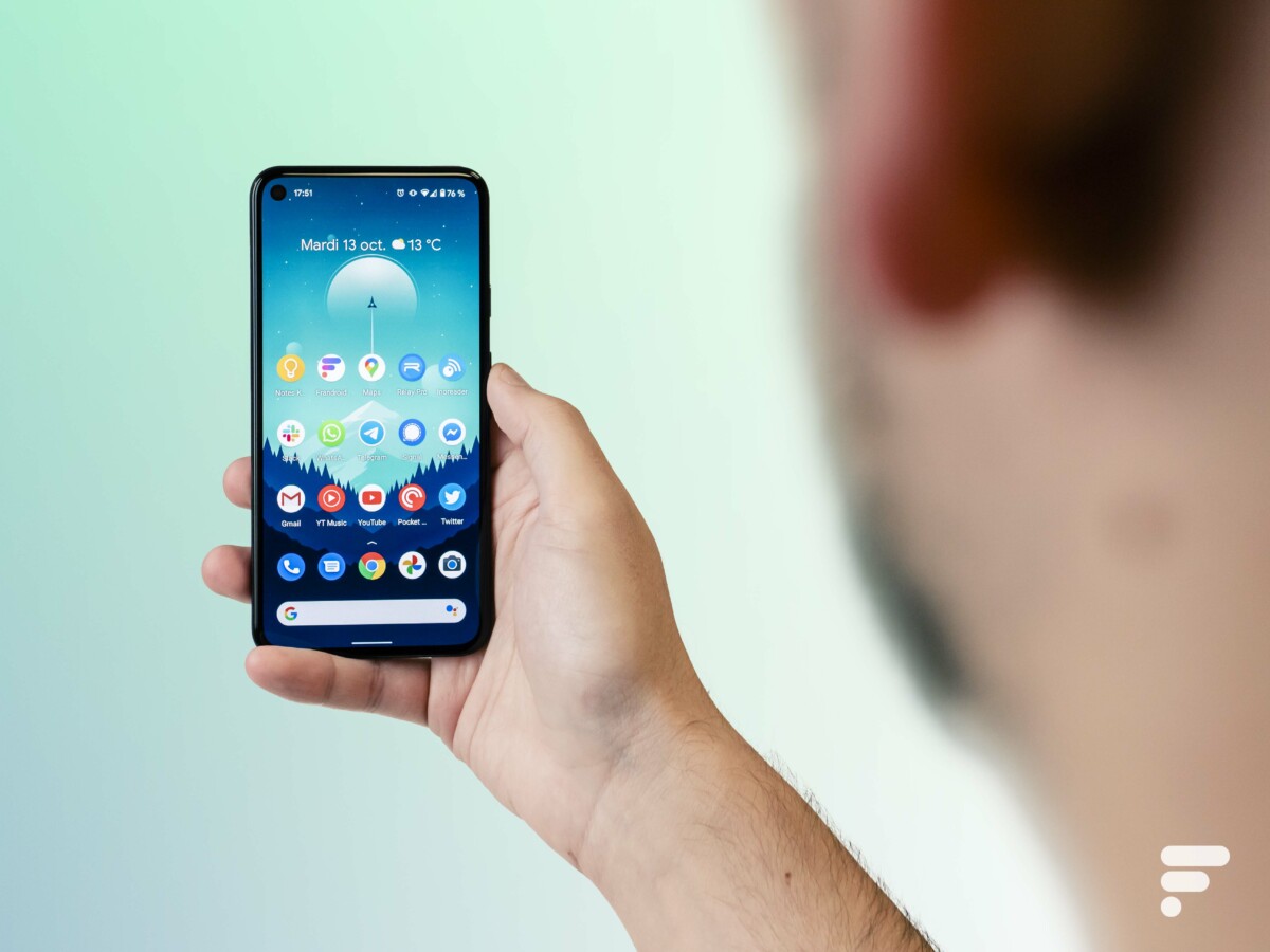 Google Pixel 5 // Source : Arnaud Gelineau pour Frandroid Google Pixel 5 // Source : Arnaud Gelineau pour Frandroid