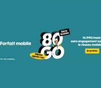 Sosh 80 Go jusqu&rsquo;à novembre 2020