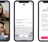 Tinder renforce la sécurité de son service // Source : Montage Tinder