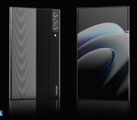 Rendu 3D du smartphone à écran déroulable de Samsung // Source : LetsGoDigital