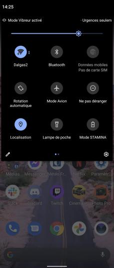 Interface Sony Xperia 5 II