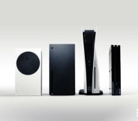 De gauche à droite : Xbox Series S, Xbox Series X, PS5, PS4 Pro // Source : Frandroid / Arnaud GELINEAU De gauche à droite : Xbox Series S, Xbox Series X, PS5, PS4 Pro // Source : Frandroid / Arnaud GELINEAU