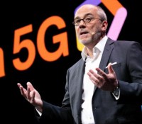 Intervention de Stephane Richard PDG du Groupe Orange au sujet de la 5G. Agnes Pannier-Runacher Secretaire d'Etat participe a la Keynote accompagne de Stephane Richard PDG du Groupe Orange. Orange Business Summit, Keynote 5G. Paris, FRANCE-18/04/2019//04MEIGNEUX_meigneuxA014/1904181345/Credit:ROMUALD MEIGNEUX/SIPA/1904181349