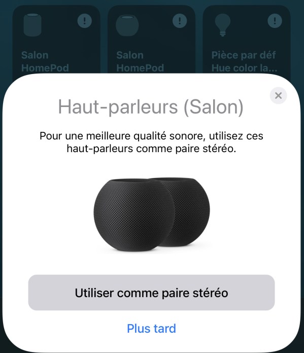 Apple HomePod mini stereo