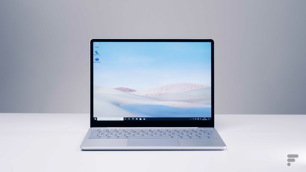 Le Microsoft Surface Laptop Go // Source : Arnaud Gelineau – Frandroid Le Microsoft Surface Laptop Go // Source : Arnaud Gelineau – Frandroid