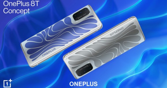 Le OnePlus 8T Concept et son dos qui change de couleur // Source : OnePlus Le OnePlus 8T Concept et son dos qui change de couleur // Source : OnePlus