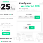 RED : SFR lance un forfait 5G sans engagement à 25 euros par mois pour 130 Go RED : SFR lance un forfait 5G sans engagement à 25 euros par mois pour 130 Go