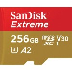 Cette microSD 256 Go capable d&rsquo;enregistrer en 4K est à moitié prix