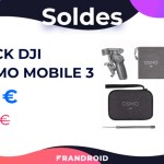 Le pack DJI Osmo Mobile 3 + accessoires revient à 95 € pour les soldes Le pack DJI Osmo Mobile 3 + accessoires revient à 95 € pour les soldes