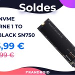 Le SSD NVMe M.2 WD Black de 1 To est soldé à moins de 130 euros Le SSD NVMe M.2 WD Black de 1 To est soldé à moins de 130 euros