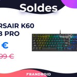 Ce clavier mécanique Corsair dégringole à 85 euros pour les soldes Ce clavier mécanique Corsair dégringole à 85 euros pour les soldes