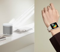 Xiaomi Mi Smart Speaker et Xiaomi Mi Watch Lite // Source : Xiaomi Xiaomi Mi Smart Speaker et Xiaomi Mi Watch Lite // Source : Xiaomi
