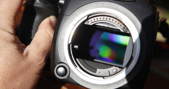 Le capteur photo du Pentax 645Z // Source : Olivier Gonin Le capteur photo du Pentax 645Z // Source : Olivier Gonin