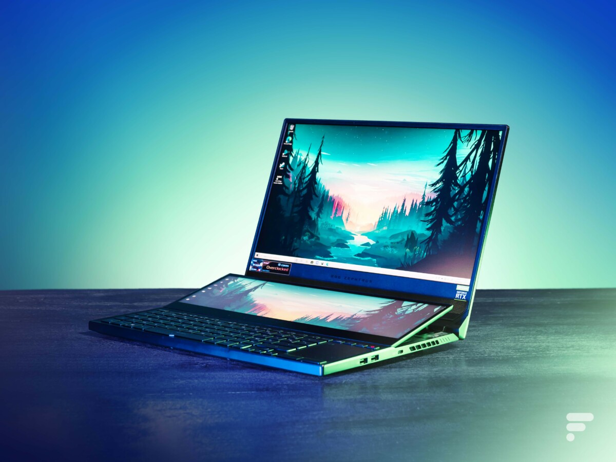 Asus ROG Zephyrus Duo 15 SE (GX551) // Source : Arnaud Gealineau pour Frandroid Asus ROG Zephyrus Duo 15 SE (GX551) // Source : Arnaud Gealineau pour Frandroid