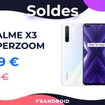 Pendant les soldes, le Realme X3 SuperZoom est à moins de 270 euros chez Cdiscount Pendant les soldes, le Realme X3 SuperZoom est à moins de 270 euros chez Cdiscount
