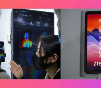 ZTE fait la démo de son système de reconnaissance faciale 3D sous l'écran // Source : ZTE