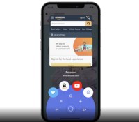 Le nouveau bouton rapide d'Opera sur iOS // Source : Opera