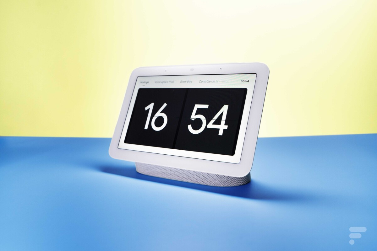 Le Google Nest Hub 2e génération pour illustration // Source : FRANDROID / Anthony WONNER Le Google Nest Hub 2e génération pour illustration // Source : FRANDROID / Anthony WONNER