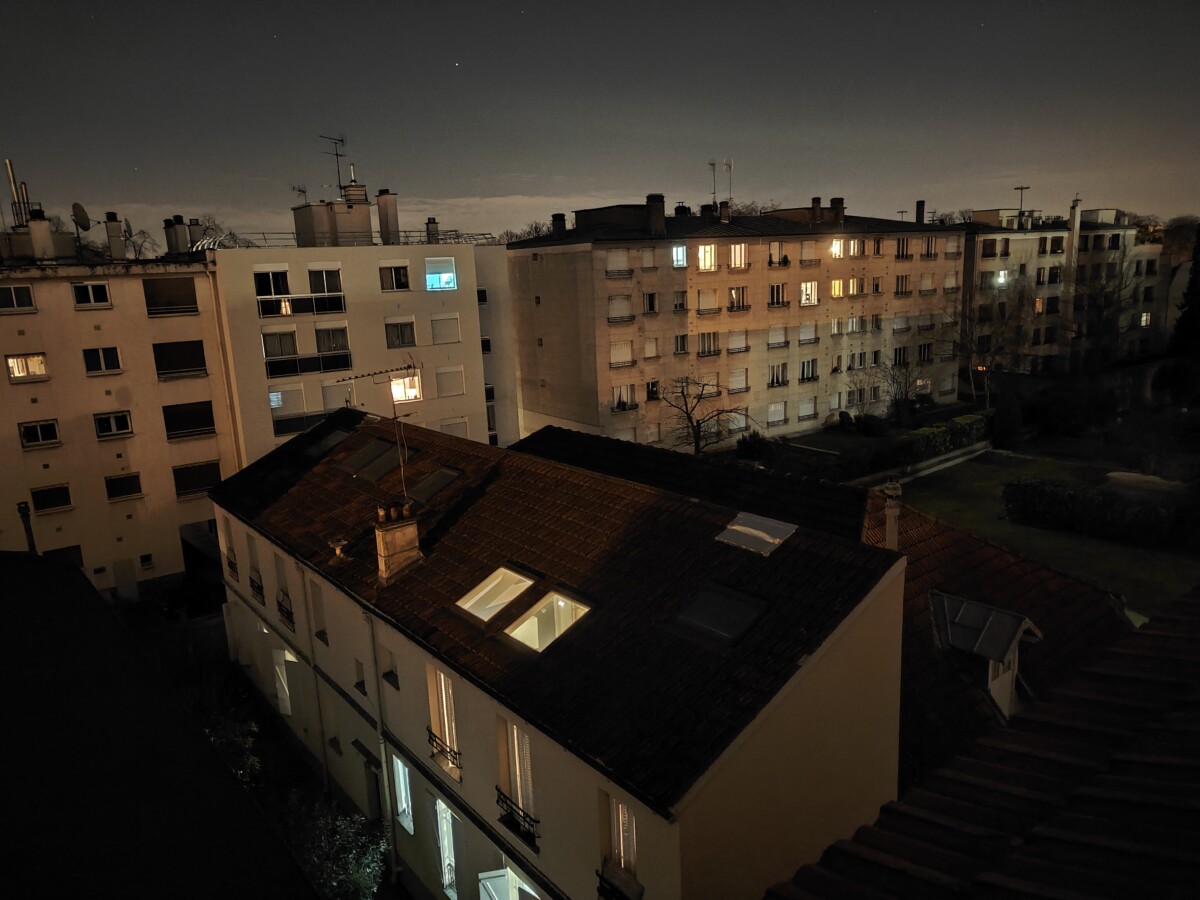 Mode nuit de l'Oppo Find X3 Pro Mode nuit de l'Oppo Find X3 Pro
