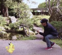 Une démonstration de Pokemon Go avec le casque de réalité mixte Microsoft HoloLens // Source : Microsoft / Niantic Labs