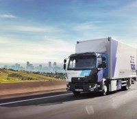 Un camion Renault Zéro Emission // Source : Renault