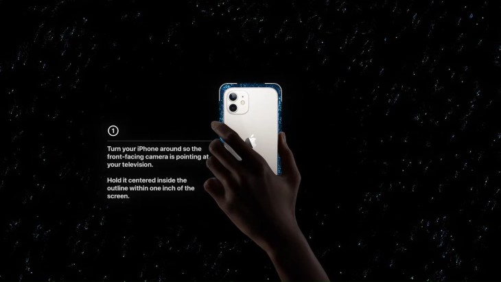 Positionnez votre iPhone contre l'écran