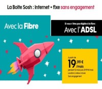 Sosh abonnement fibre 19,99€/mois