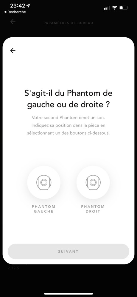 Configuration en stéréo des enceintes Phantom I de Devialet