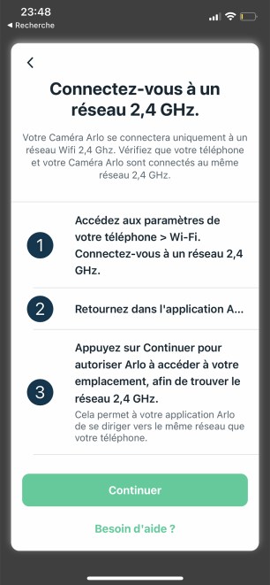 Le choix du réseau dans l'app // Source : Frandroid / Yazid Amer