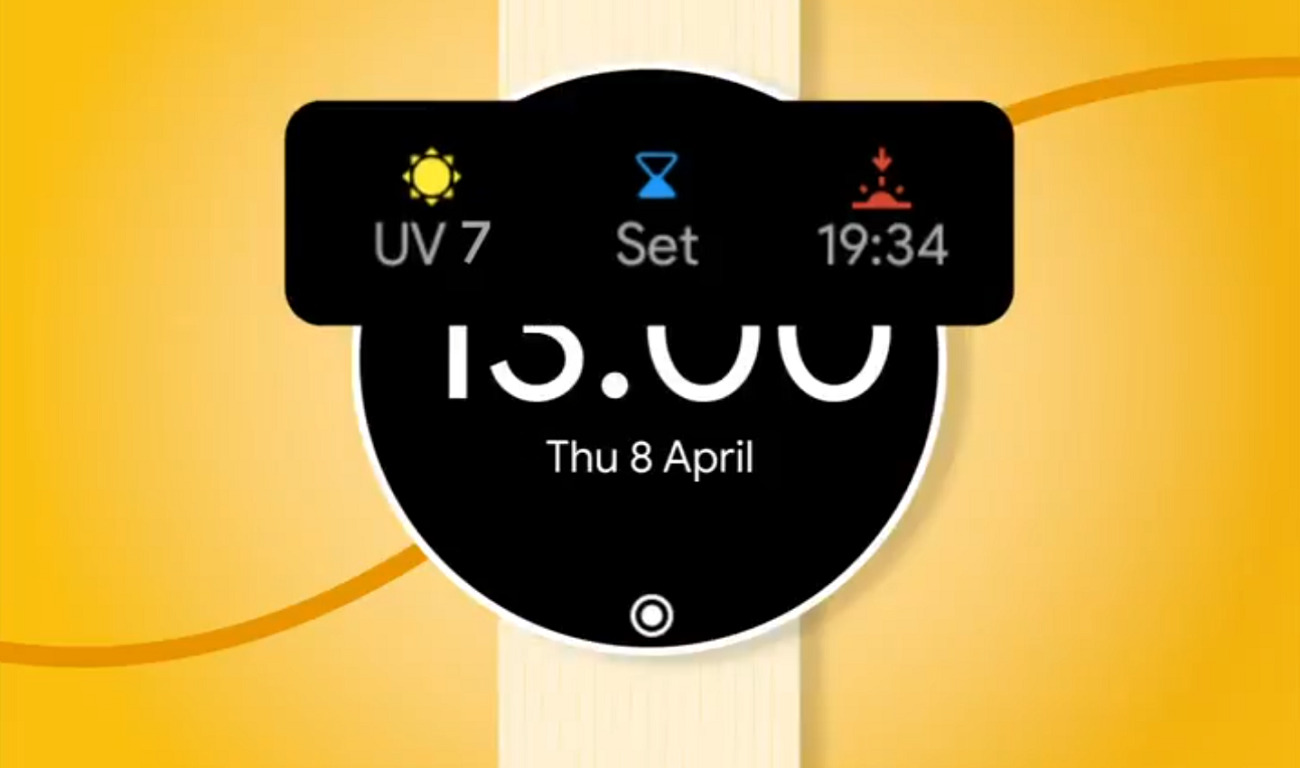 L'affichage de l'indice UV sur Wear OS