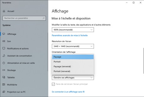 Comment gérer le multiscreen sous Windows 10 10