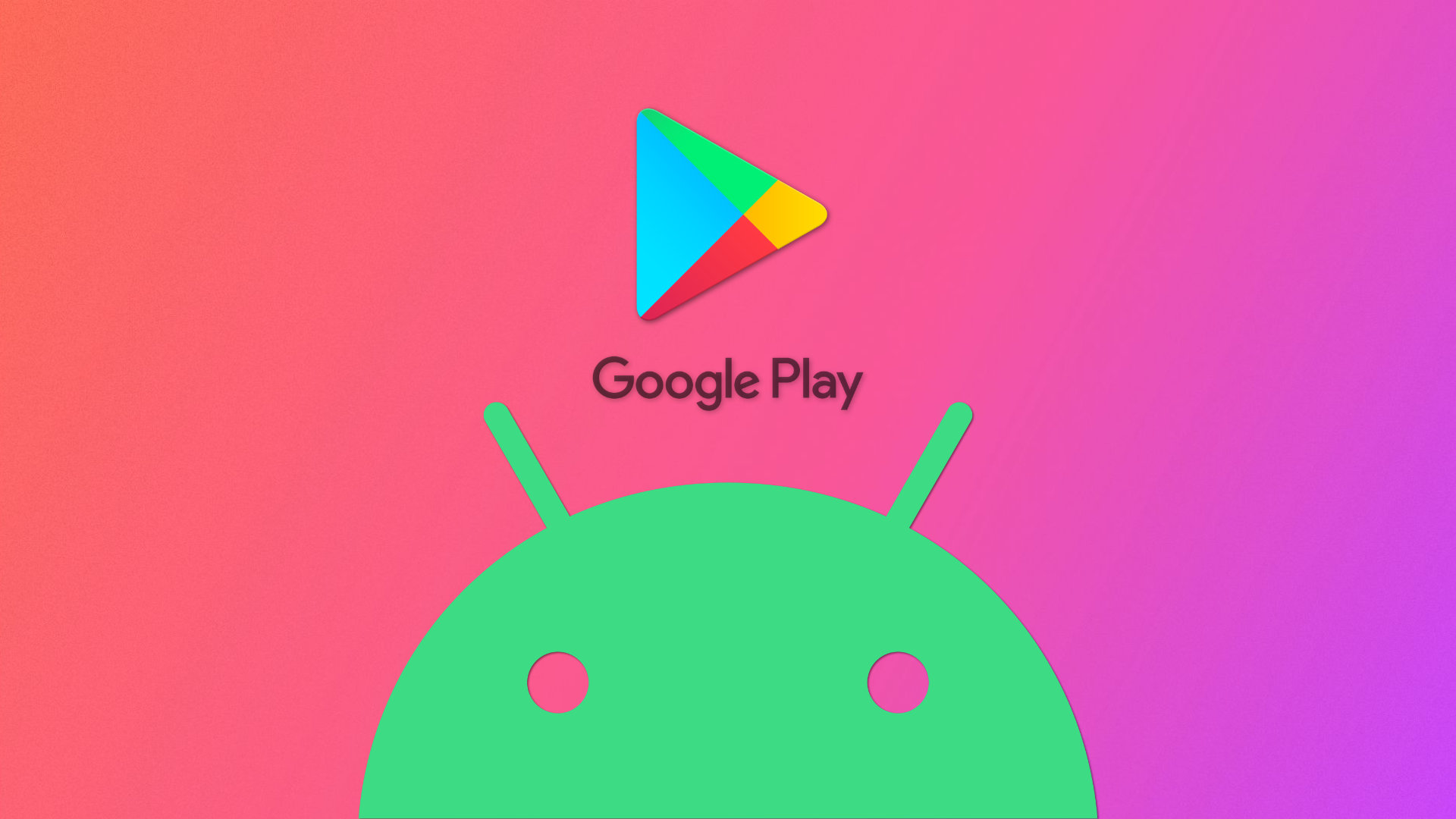 Les logos du Play Store et d'Android