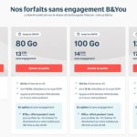 Bouygues Telecom met à jour son catalogue des forfaits mobile B&You Bouygues Telecom met à jour son catalogue des forfaits mobile B&You
