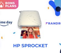 Promotion sur l'imprimante HP Sprocket pour le Prime Day 2021 d'Amazon.