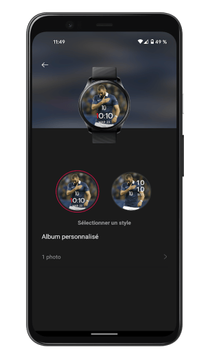 OnePlus Health - Cadran personnalisé