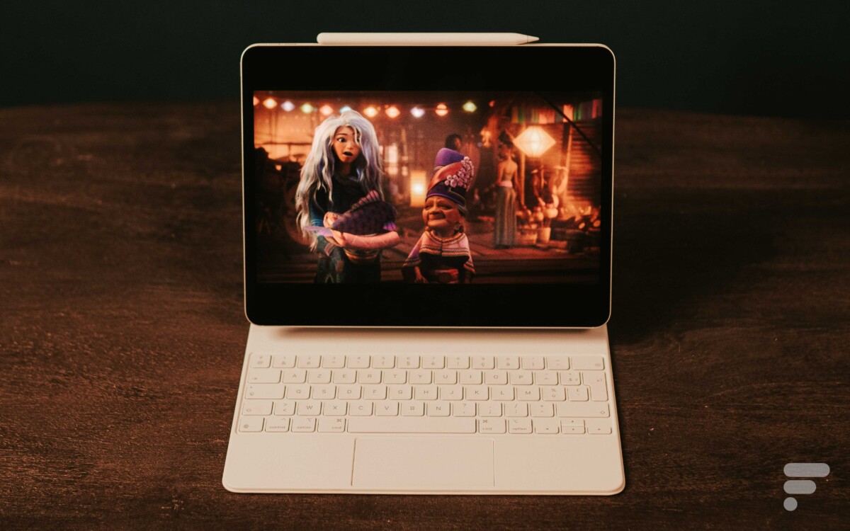 Le visionnage de film est très agréable sur l'écran mini LED // Source : FRANDROID / Anthony WONNER Le visionnage de film est très agréable sur l'écran mini LED // Source : FRANDROID / Anthony WONNER