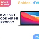 Le prix du pack MacBook Air M1 + AirPods 2 a encore baissé pour les soldes Le prix du pack MacBook Air M1 + AirPods 2 a encore baissé pour les soldes