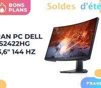 Promotion appliquée sur l'écran PC Dell S2422HG pendant les soldes.