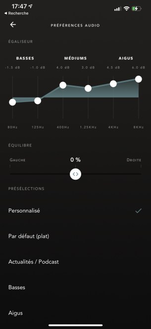 Source : app Devialet Gemini