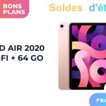 Amazon réduit fortement le prix de l&rsquo;Apple iPad Air 2020 pour les soldes