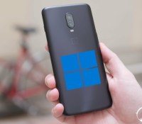 Un OnePlus 6T avec le logo Windows 11 // Source : Frandroid Un OnePlus 6T avec le logo Windows 11 // Source : Frandroid