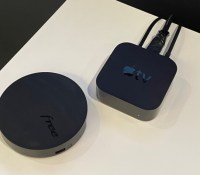 L'Apple TV 4K aux côtés du player Freebox Pop