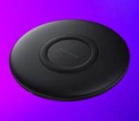 samsung chargeur sans fil fond violet