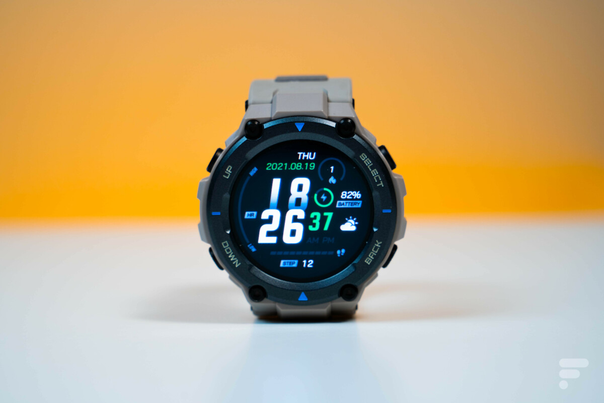 L'écran de l'Amazfit T-Rex Pro // Source : Anthony Wonner - Frandroid L'écran de l'Amazfit T-Rex Pro // Source : Anthony Wonner - Frandroid